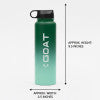 Stainless Steel Insulated Water Bottle Ombre Green Gradient - GOAT