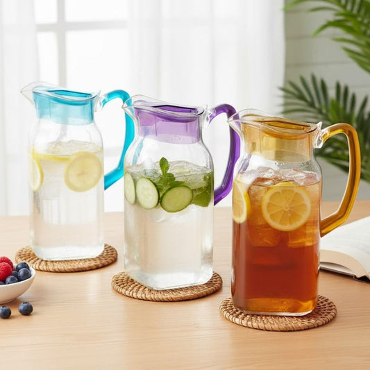 Beverage Serving Jug With Lid Acrylic 2Litre